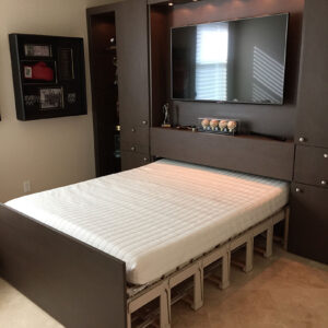 modern style murphy bed